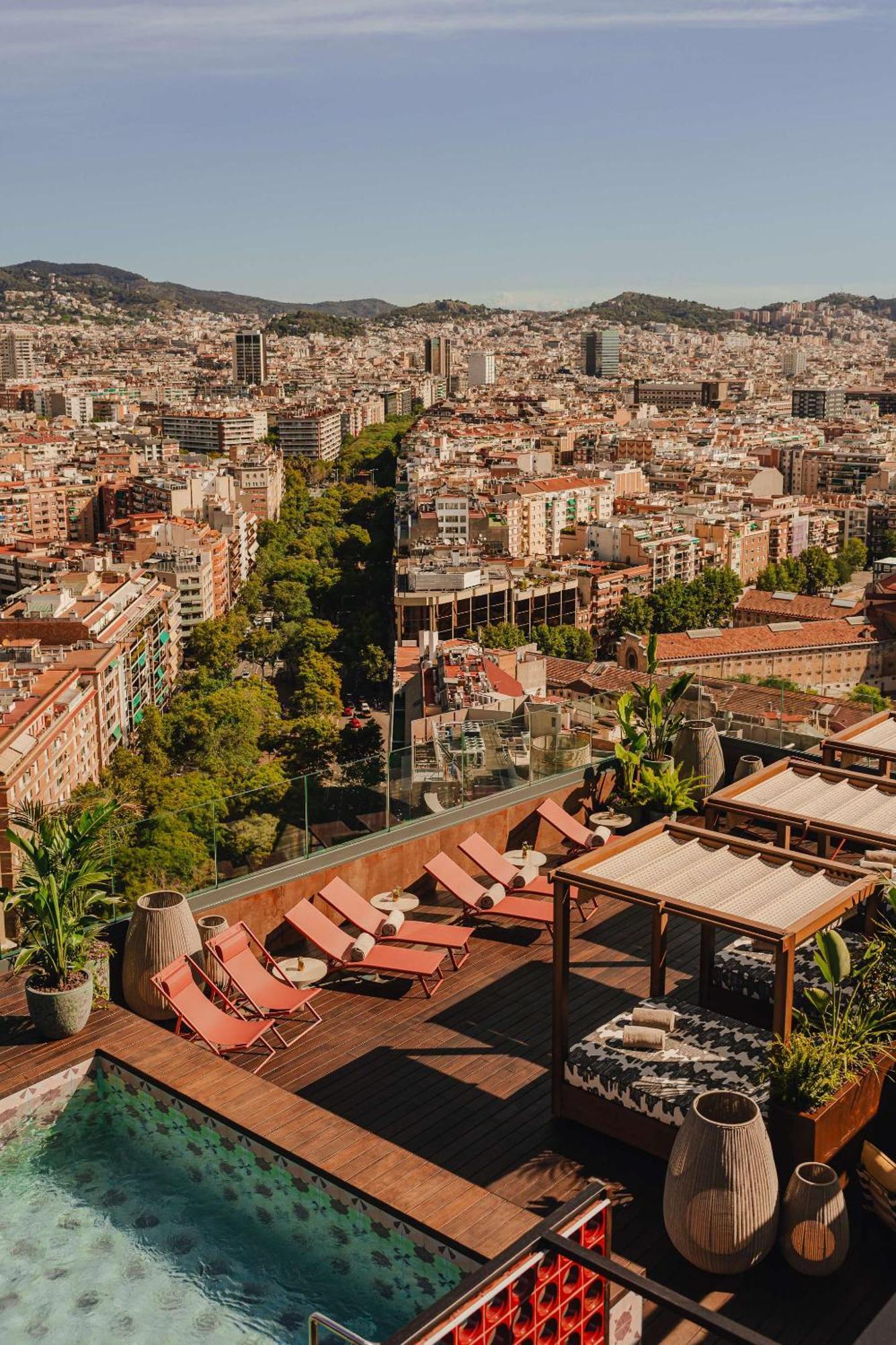 Nobu Hotel Barcelona Exterior foto View from the rooftop