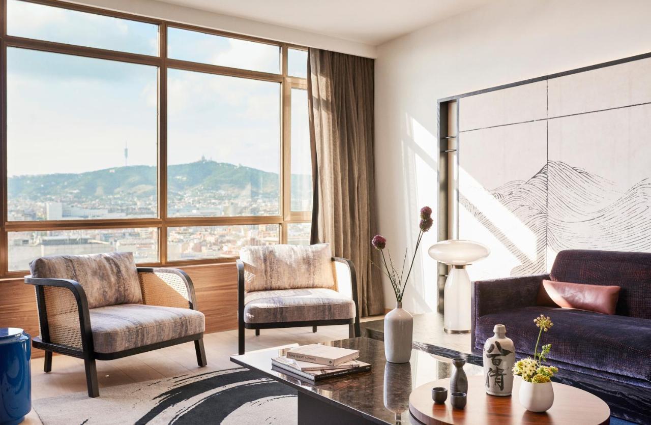 Nobu Hotel Barcelona Exterior foto A living room in a typical apartment